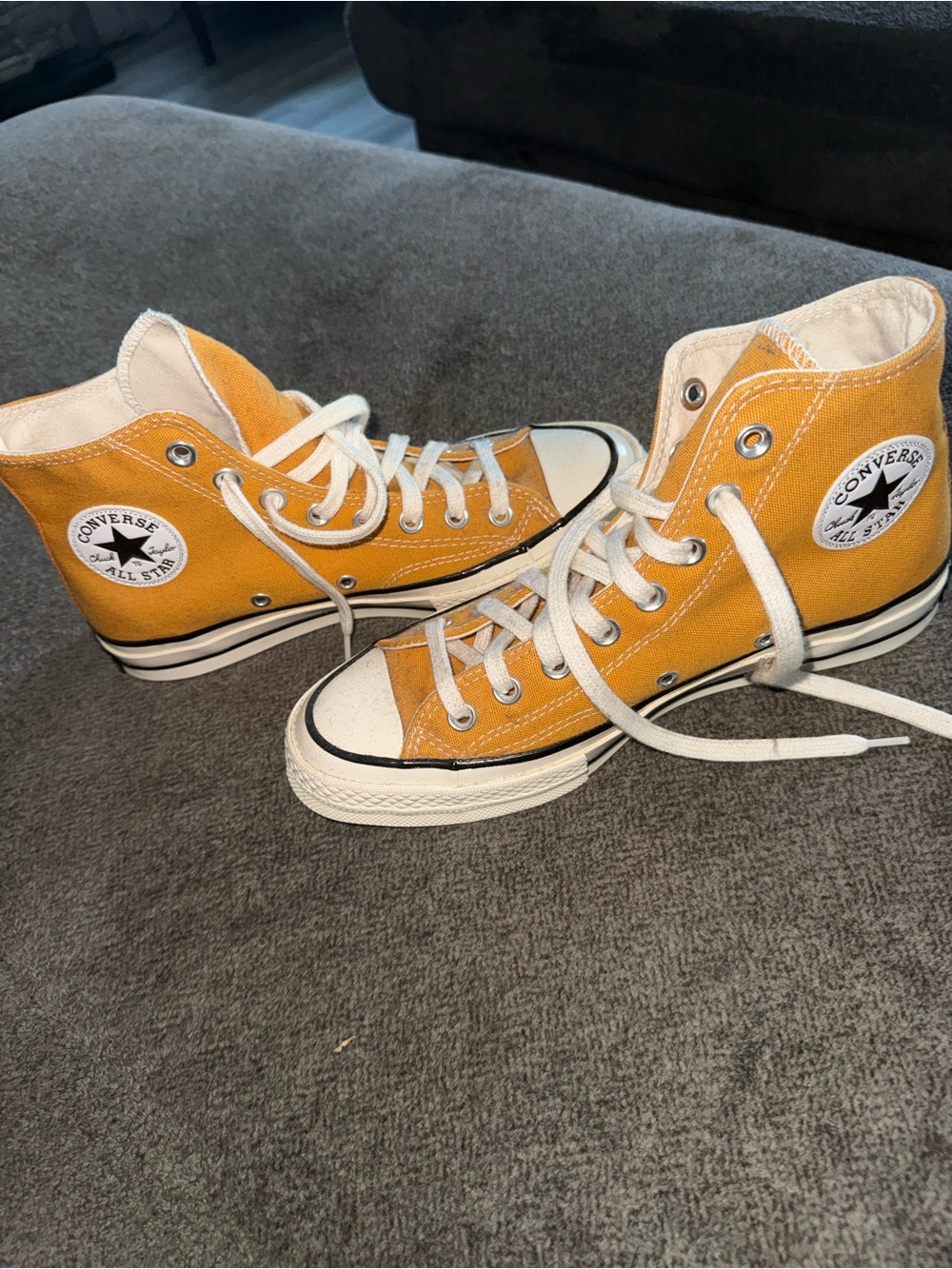 Converse Yellow High-Top Chuck Taylor Sneakers